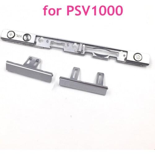 E-house Original Volume Button Bar Card Slot Cover Silver Frame Replacement for PS Vita 1000 for PSV1000 PSV 1000 Game Console