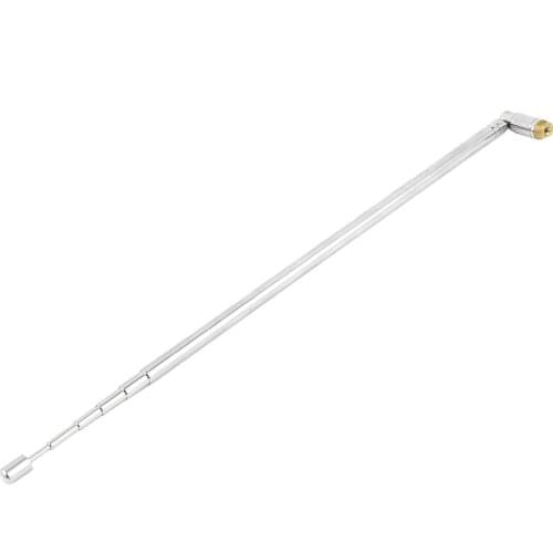 SCLS 22 cm DAB radio, 100 centimeters of television 6 part telescopic antenna aerial silver