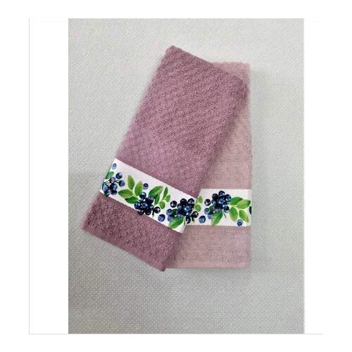 Tac 2-piece Printed Cotton Kitchen Towel Set Dried Rose Maxi - 40x60