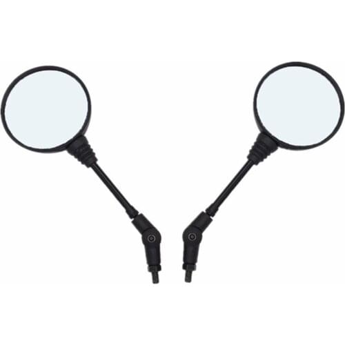 2pcs 10mm Rearview Mirror motorbike Side Mirrors Custom Black Universal Folding Motorcycle Mirror