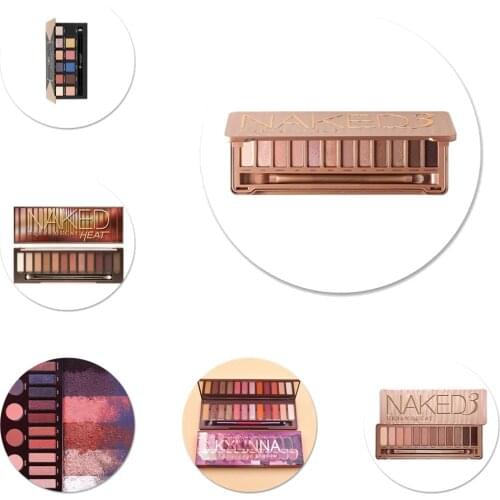 58mm Paintin Eye Shadow Makeup Icons Pins Badge Decoration Brooches Metal Badges For Backpack Decoration