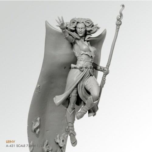 1/24 75mm Resin model kits figure beauty colorless and self-assembled A-431