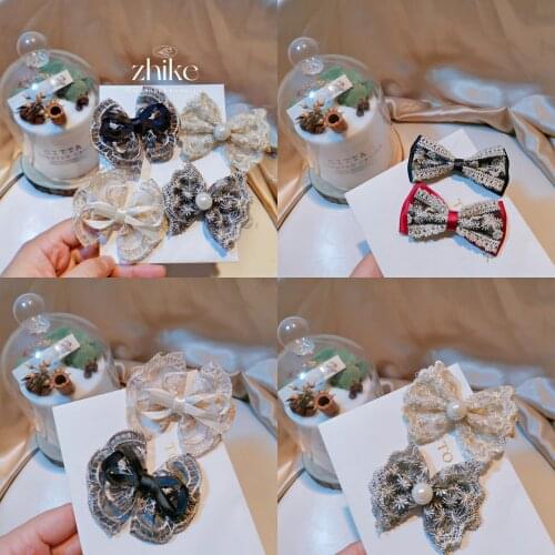 10pcs/lot 5-7cm Small lace embroidered bow Patches Appliques For Clothes shoes Sewing Supplies DIY Hair Decoration