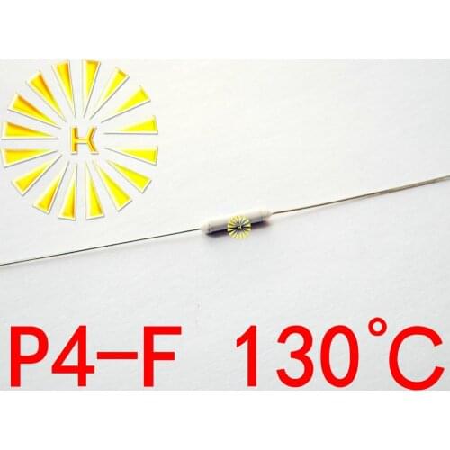 100% Original P4-F 130 degree Thermal-Links 2A 250V Resistance Temperature Fuse x 500PCS