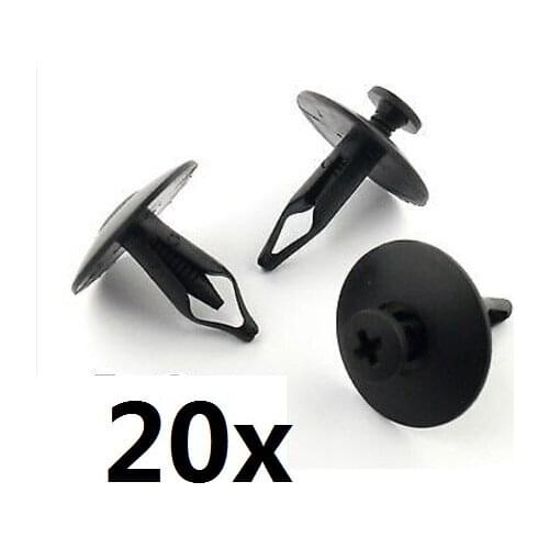 20x For Ford Bumper, For Grill & Radiator Cover Plastic Moldings -Clips