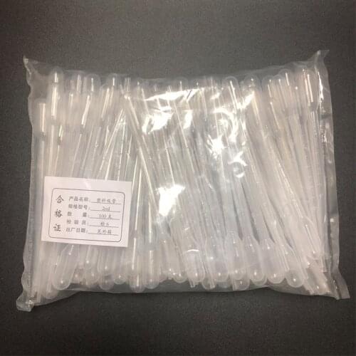 500pieces/pack Clear Pipette Disposable Pipett Plastic Eye Dropper Transfer Graduated Pipettes for Lab Experiment Supplies