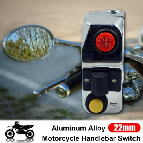 7/8" DC 12V Headlights/Turn Signal Lights/Horn 3 in 1 Universal Auto ON-OFF Switch Motorcycle Scooter Dirt ATV Handlebar Switch