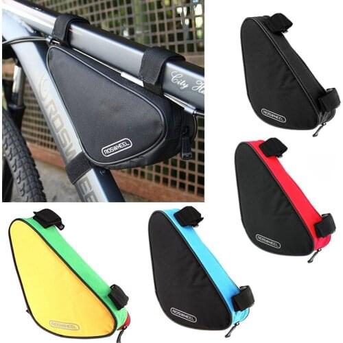 8 Color Waterproof Roswheel 1.5L Outdoor Triangle Cycling Bicycle Front Tube Frame Bag Mountain Bike Pouch 12657