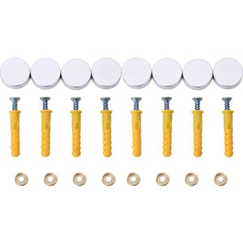8Pcs Fasteners Stainless Steel Decorative Home Wardrobes Furniture Fittings Table Mirror Screw Cap Nails Advertising Hardware