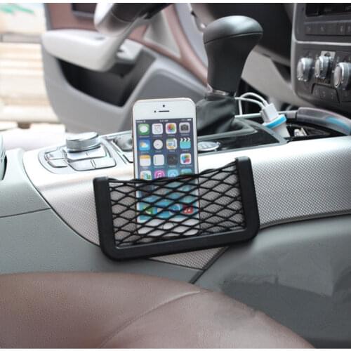 Car Styling Storage Net Bag Accessories Sticker For Kia Rio K2 3 Ceed Sportage Sorento Cerato Armrest Soul Picanto Optima K3 K5