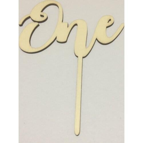 5pcs one design babys first birthday cake topper happy birthday banner one