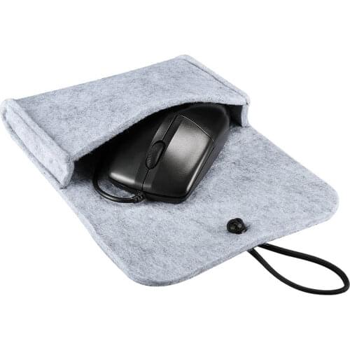Mouse case and Power Bag sleeve for macbook ultrabook ipad Laptop adapt Charger USB Cable Bag digtal storage bag wool felt pouch