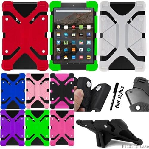 Case for Amazon Fire HD10 5th/7th/9th Gen 2015/2017/2019/ HD 8.9 Tablet Shockproof Soft Silicone Stand BackCover Protection Case
