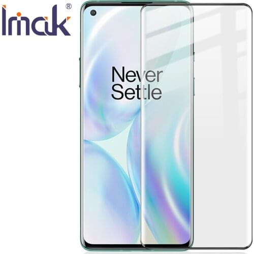 Imak 3D Curved Tempered Glass For Oneplus 8 Pro 1+8 oleophobic Full Screen panel Glue