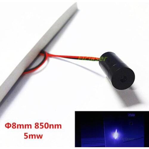 Class II 850nm 1mw/5MW Point Infrared Laser Module 10MM 850nm Infrared Laser Module