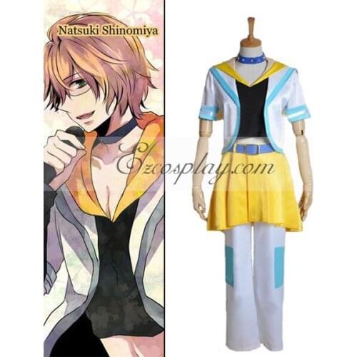 Uta no Prince-sama Natsuki Shinomiya Singing Cosplay Costume E001 65%cotton+35% polyester