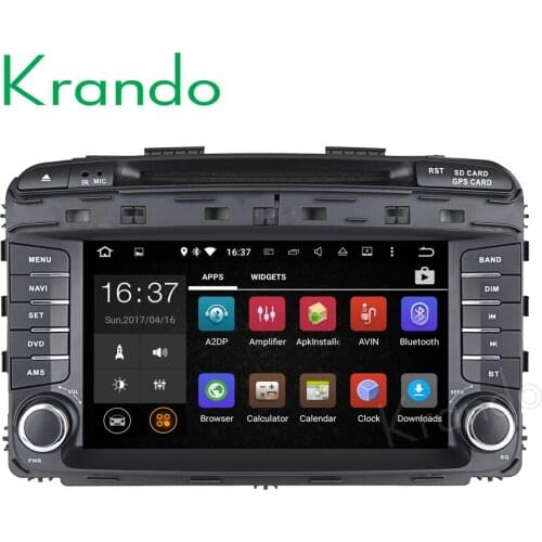 Krando 8" Android 9.0 car audio radio navigation multimedia system for Kia Sorento 2015+ gps dvd player WIFI 3G DAB