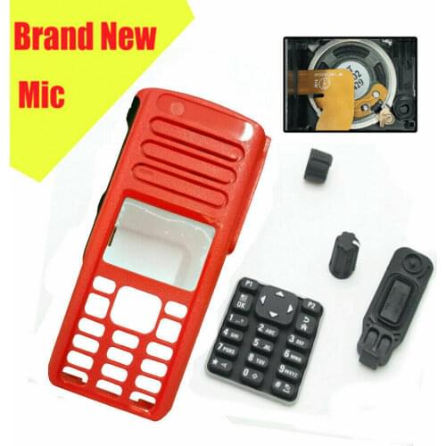 Red Replacement Repair Case Housing Cover Kit With Speaker+Mic for Motorola Radio XPR7550e XIR P8668i DGP8550e--VBLL