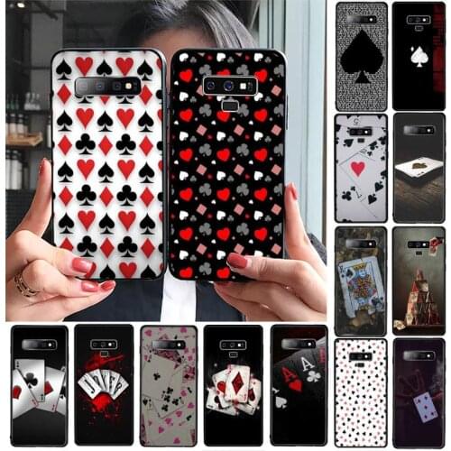 YNDFCNB Poker Fashion Phone Case For Samsung Galaxy A30 A20 S20 A50S A30S A71 A10 A10S A7 A8 A6 plus Cases