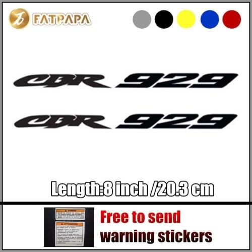 Motorcycle bike Fuel tank Wheels Fairing notebook Luggage helmet MOTO Sticker decals For Honda CBR 929 CBR929