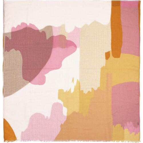 2021 New Cotton Graffiti Print Fringe Scarf Shawls Long Soft Beach Scarves Hijab Wrap