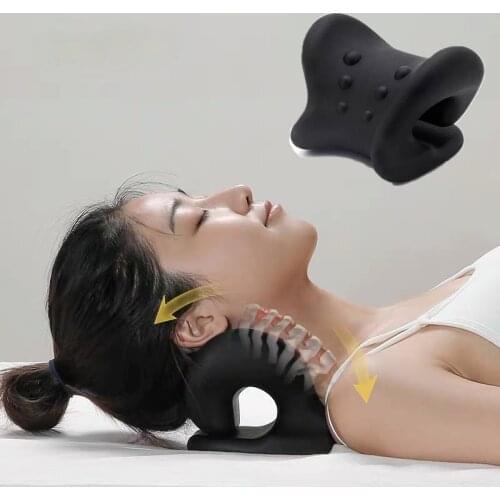 Neck Massage Pillow Cervical Traction Orthopedic Bed Reclinable Portable Stretcher Shiatsu Miracle Relaxation for Shoulder Pain