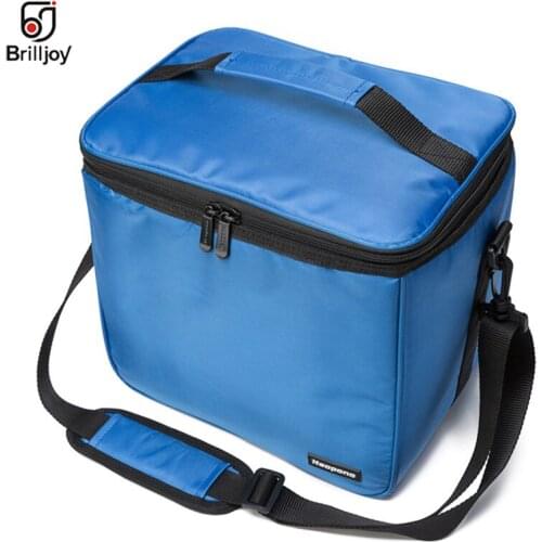 Brilljoy portable shoulder ice pack Thermal Cooler vehicle Insulated Bag School Work Picnic Handbag Thermo Food Bags Lunch Box
