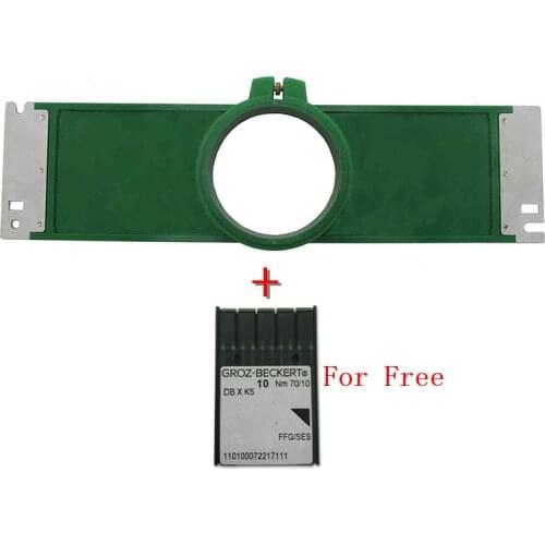 Latest price GREEN Hoops 90mm round shape Total Length 355mm embroidery machine TAJIMA tubular Hoop For Embroidery Machine