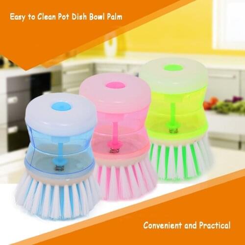 Kitchen Cleaning Brush hydraulic pressure washing brush Kitchen Pot Pan Dish Bowl Palm Wash Tool Brush Scrubber Cleaner