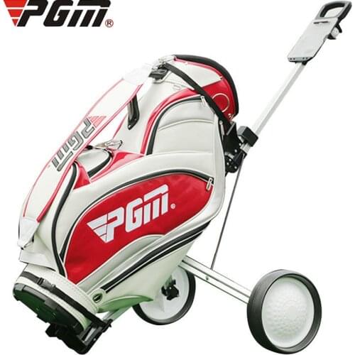 Folding 2-wheel Trolley for Golf Bag Professional Outdoor Golf Sport Training Cart Stroller Match Airport Luggage Check Carrier