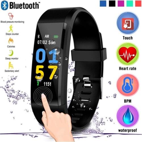 Smart Men Women Digital Watch Bracelet Heart Rate Blood Pressure Monitoring Activity Fitness Tracker Sports Wristwatch Best Gift