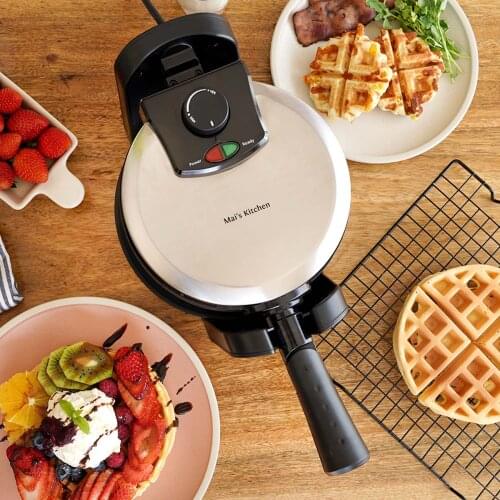 Waffle Maker Cake Machine Electric Baking Pan Kitchen Multifunction Muffin Maker Double-sided Baking Flip Belgium Waffle Maker