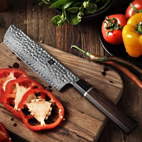 XINZUO 7'' inch Nakiri Knife 67 Layers Damascus Steel Kitchen Knife Stainless Steel Knife Brand ECO Friendly Chef Cooking Tools