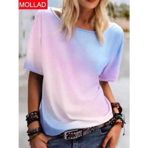 2021 Summer Casual Temperament Patchwork Cotton Pullover Short Sleeve round Neck Loose Womens T-shirt Origin