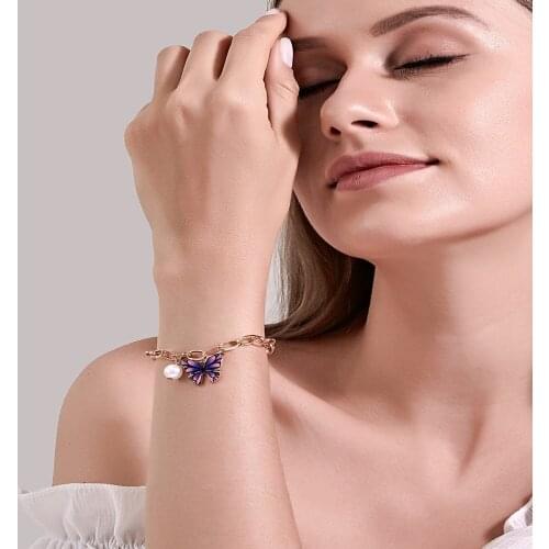 Bracelet For Woman Wedding Jewelry for Women Dream Colour Butterfly Couples Classic Crystal Butterfly Hand Jewelry Gifts