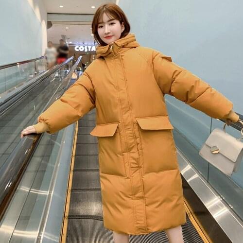 Winter Clothes Women 2021 Long Hooded Winter Coat Women Oversized Jacket Thick Warm Cotton Padded Wadded Parkas Windbreaker
