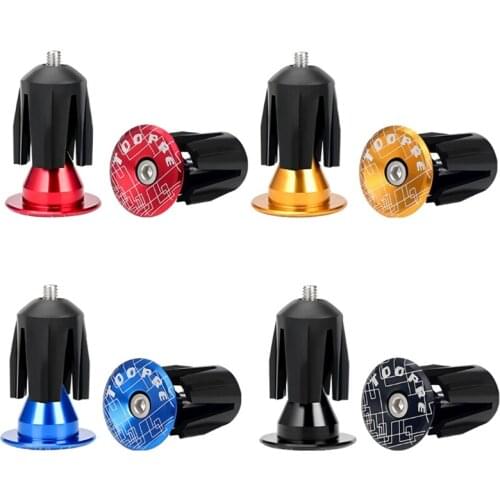 2pcs Mountain Bike Bar MTB Mountain Handle Bar End Plugs Handlebar End Plugs Plastic Handle Clamp Bar End Stoppers