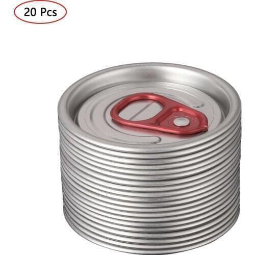 20 Pcs Aluminum Can Lids Pulling Ring Lid Soda Can Food Packing Protector Cover Lid for Tinplate Cans