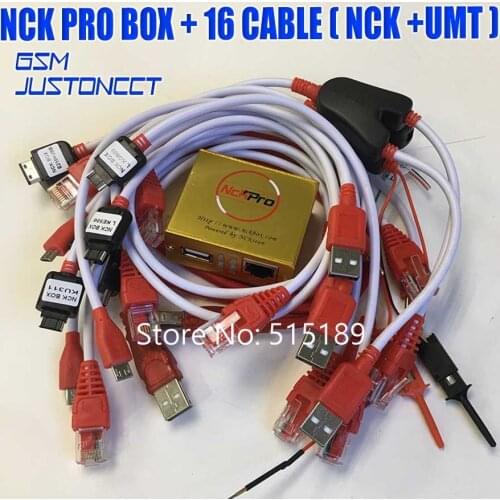Gsmjustoncct NCK Box for LG ,Alcatel, Samsung, Huawei and other devices' flashing, software repair and unlocking+15Cables