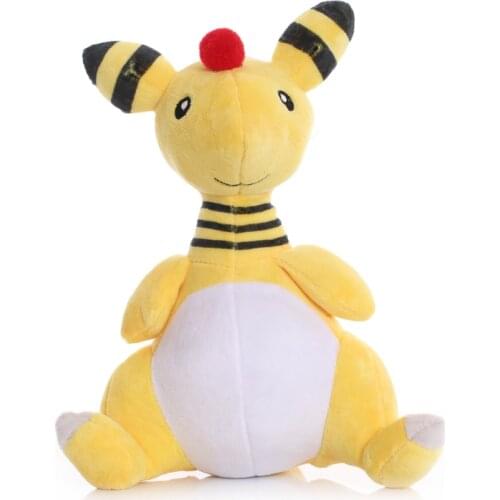 23cm TAKARA TOMY Pokemon Ampharos Plush Toys Anime Cartoon Soft Stuffed Animals Toys Doll Birthday Gifts for Children Kids