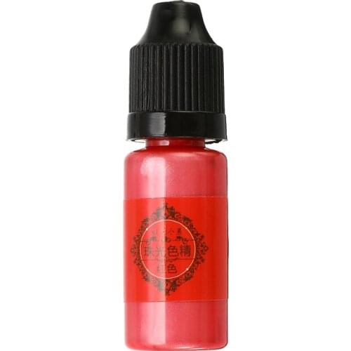 24 Colors 10ml Liquid Pearl Coloring Dye Pigment Resin Epoxy High Concentration UV Resin For DIY Jewelry Making Tools Crafts