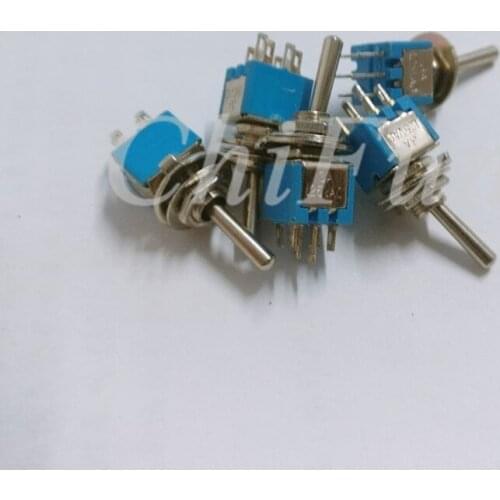 30pcs/lots SMTS-202 Mini type Toggle switch 3 feet 2 positions Toggle Switch Rocker Switch 5MM Toggle Switch