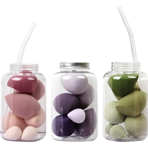 7pcs/box Beauty Eggs Soft Mushroom Head Cosmestic Puff Sponge Makeup Eggs Set