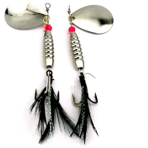 77mm Spoon fishing lure 11g Metal fishing bait Spinner bait Treble Hook Artificial hard lures Bass Fishing