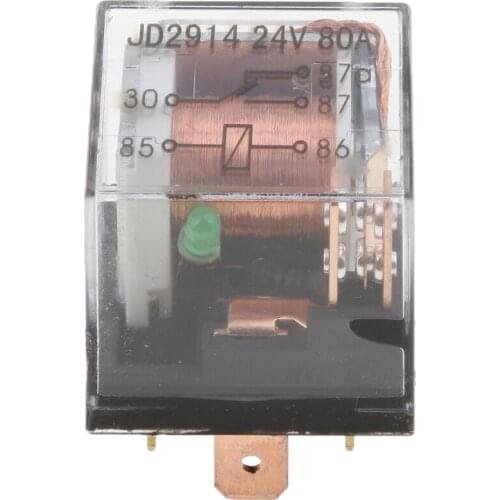 Car Electronic Alarm Light Air Horn Fan Relay Switch 24V 80A 5-Pin