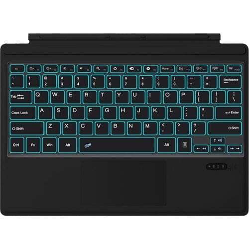 Tablet Wireless Keyboard Rechargeable Keyboard Bluetooth 3.0 Compatible With Microsoft System Surface Pro 3/4/5/7 With Cable