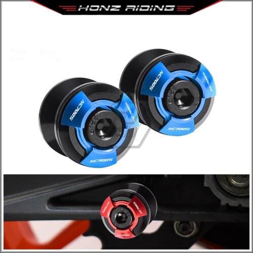 For Honda NC700S 2012 2013 Motorcycle Accessories Swingarm Spools Slider Stand Screws