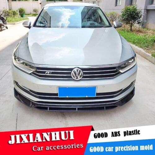For Volkswagen Passat B8 Body kit spoiler 2017-2018 For Passat ABS Rear lip rear spoiler front Bumper Diffuser Bumpers Protector