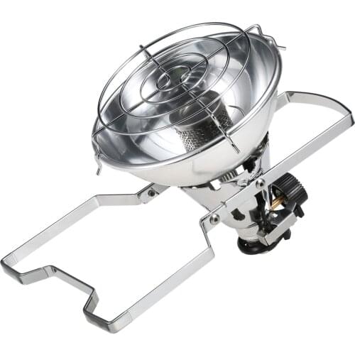 1000W Outdoor Portable Piezo Ignition Gas Heater Warmer Heating Stove for Long Gas Tank Camping Hiking Backpacking Stove