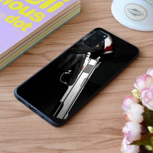 For Samsung Blood Gun Hitman Print Soft Silicone Matt Case TPU Cover Galaxy S Note M and Galaxy A